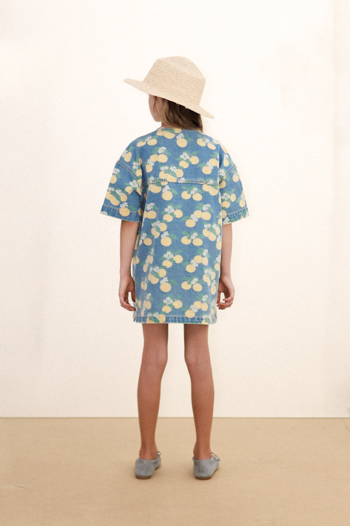 Tiny Cottons Oranges Denim Dress