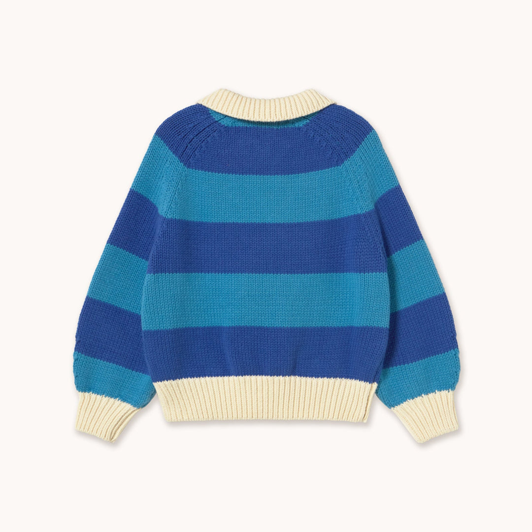 TINY COTTONS STRIPES SWEATER: ULTRAMARINE