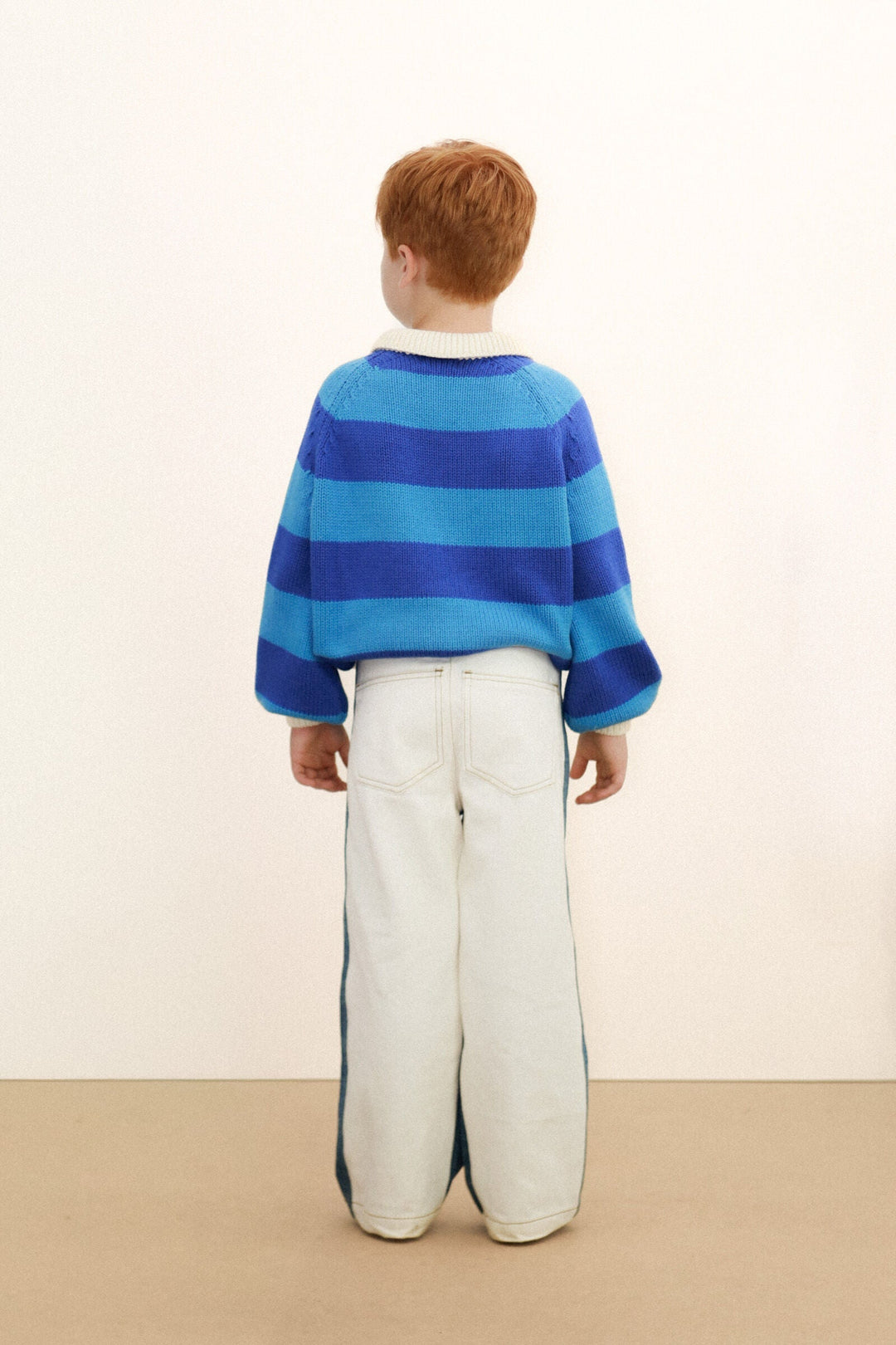 Tiny Cottons Stripes Sweater: Ultramarine