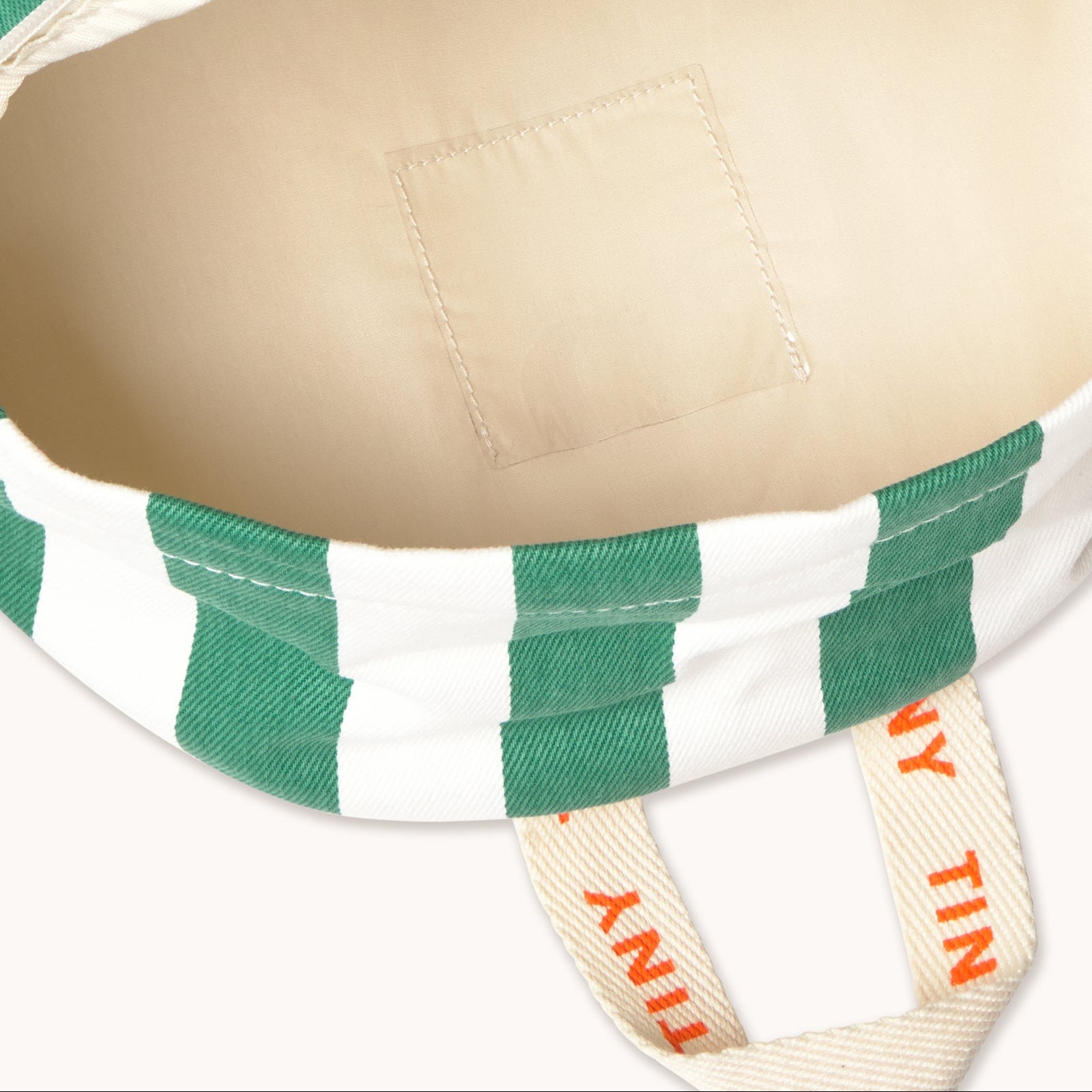 TINY COTTONS EMERALD STRIPE BACKPACK