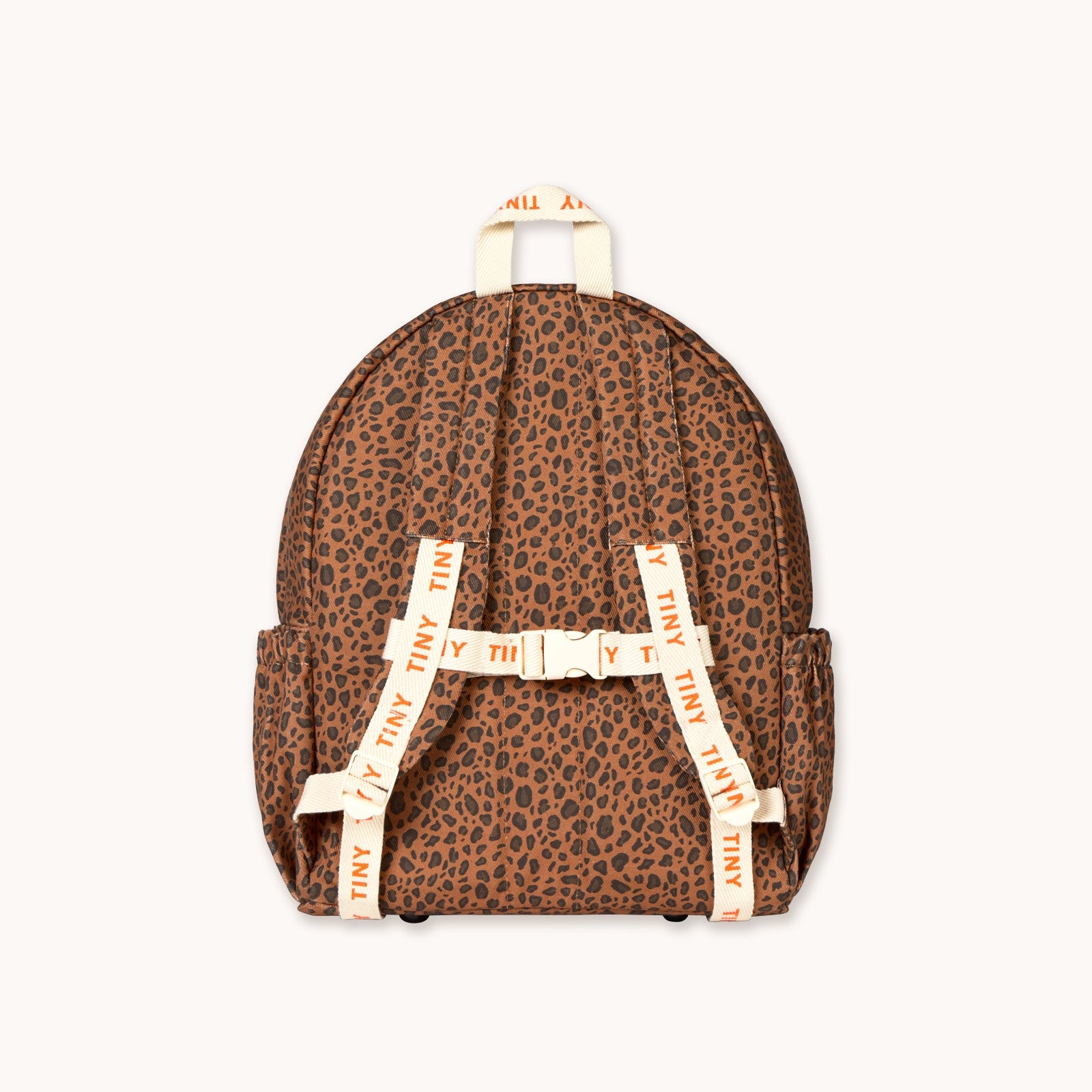 TINY COTTONS MINI ANIMAL PRINT BACKPACK: LIGHT BROWN