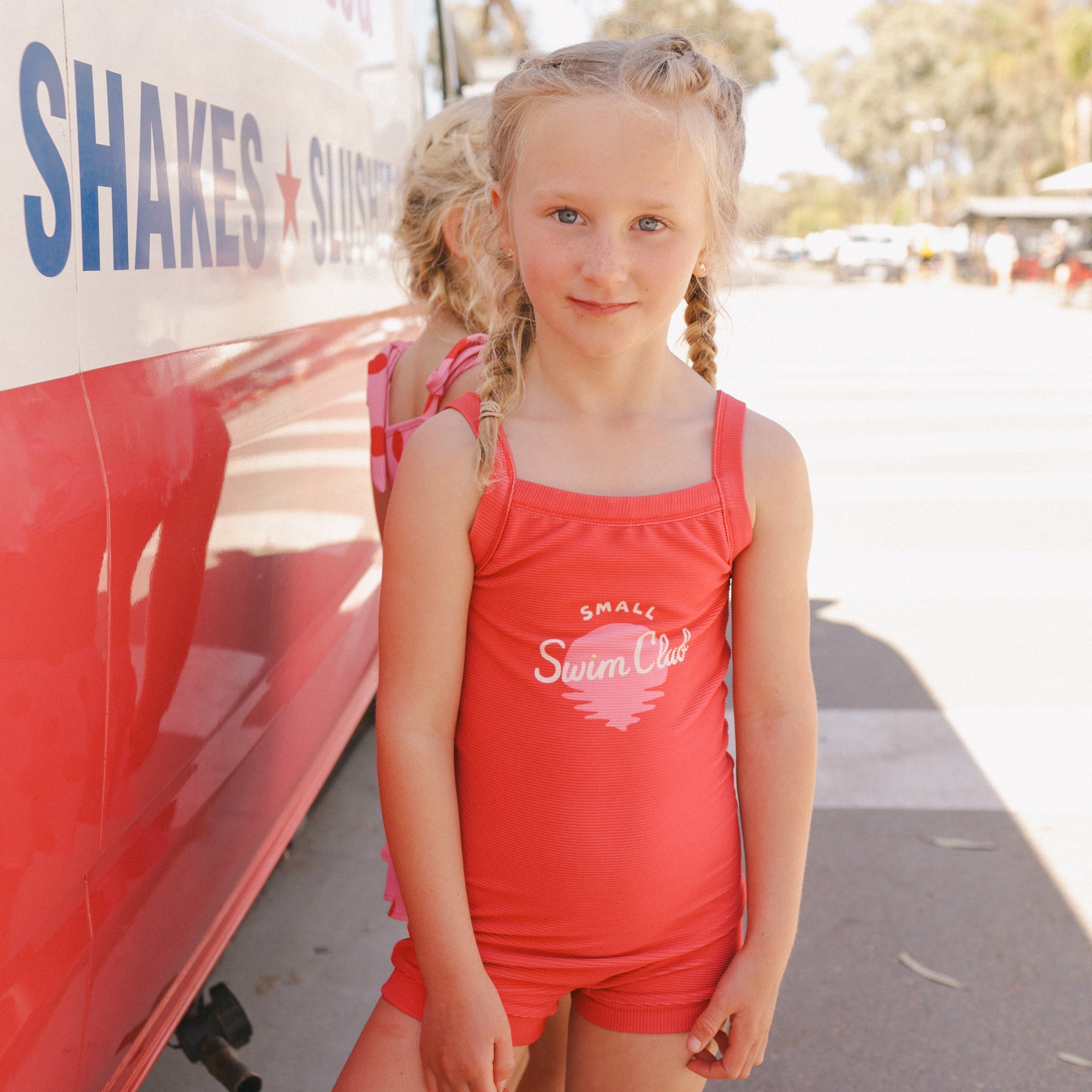 SMALL SWIM CLUB REVERSIBLE SWIM BODYSUIT