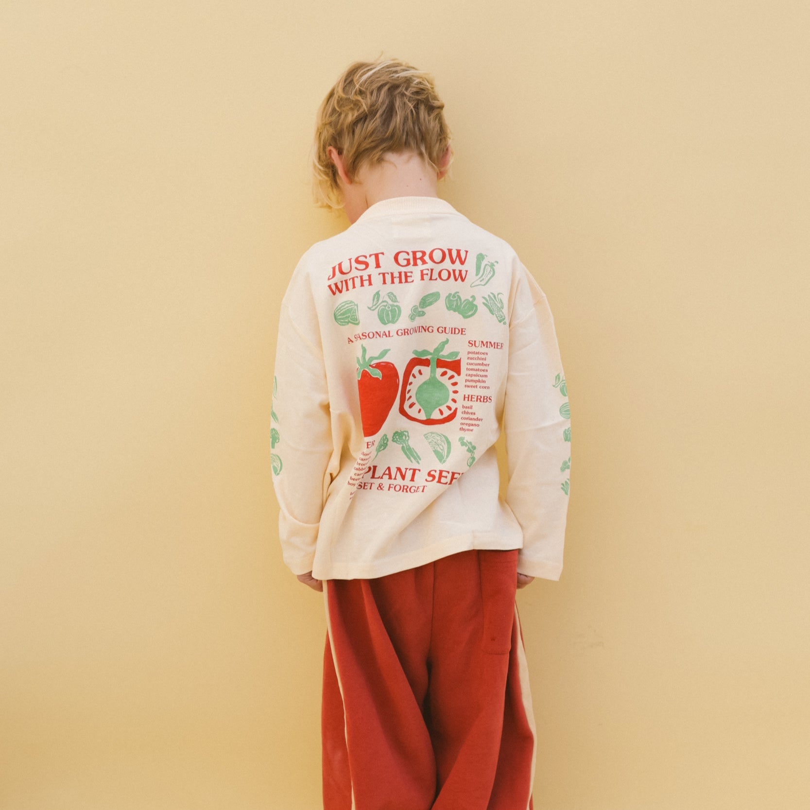 SMALL SWIM CLUB GROW WITH THE FLOW LONG SLEEVE T SHIRT