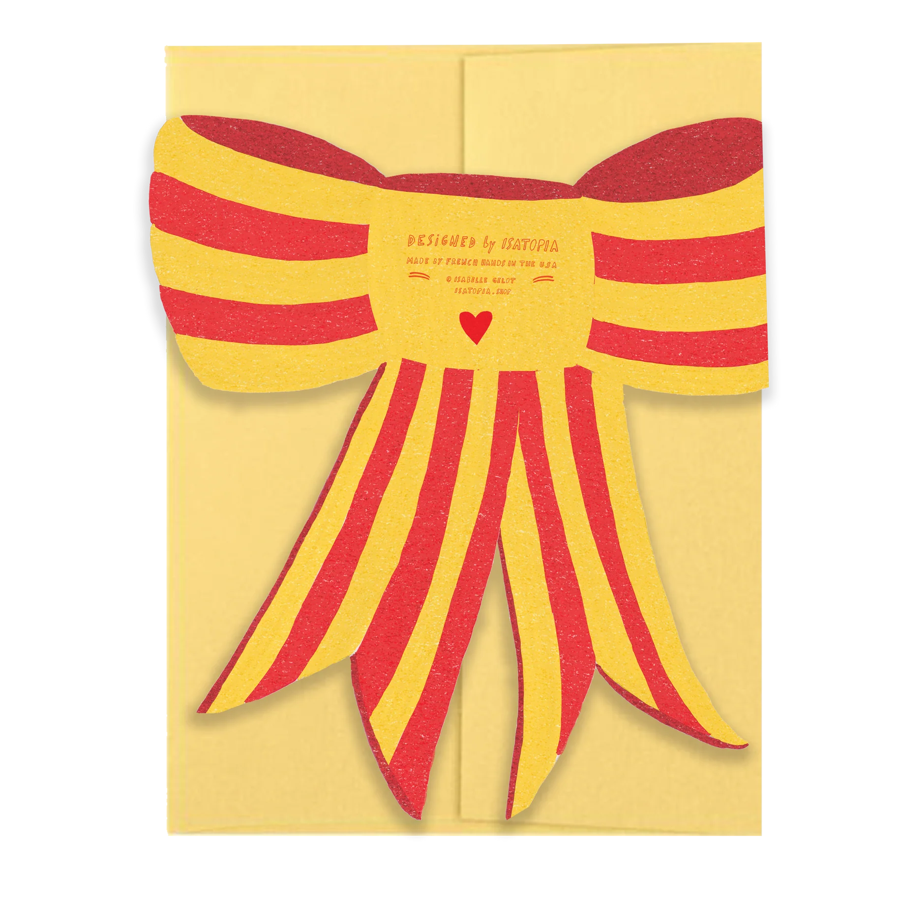ISATOPIA STRIPY BOW CARD