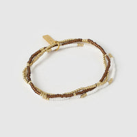 ARMS OF EVE SUNNY BRACELET SET: COFFEE