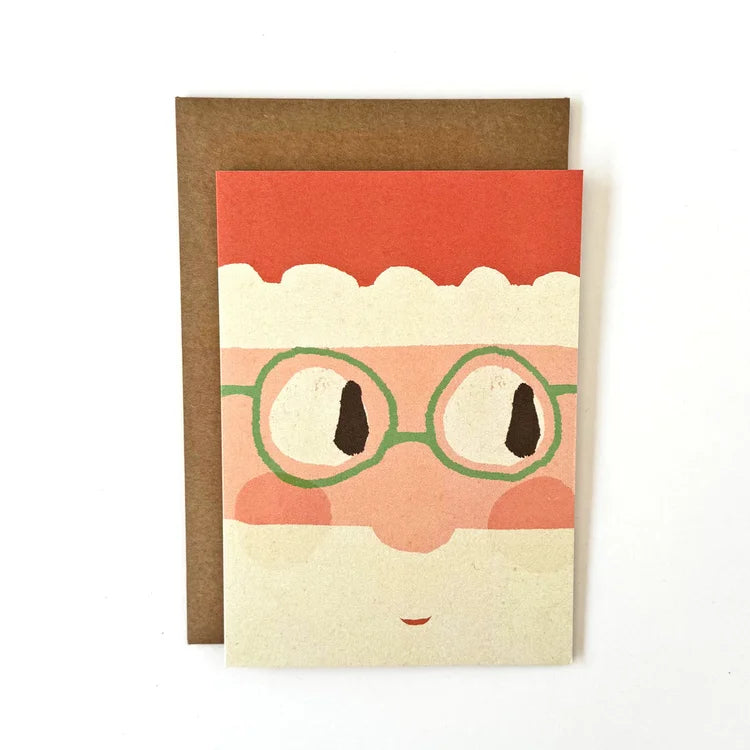 FLORENCE FRY SANTA FACE CARD