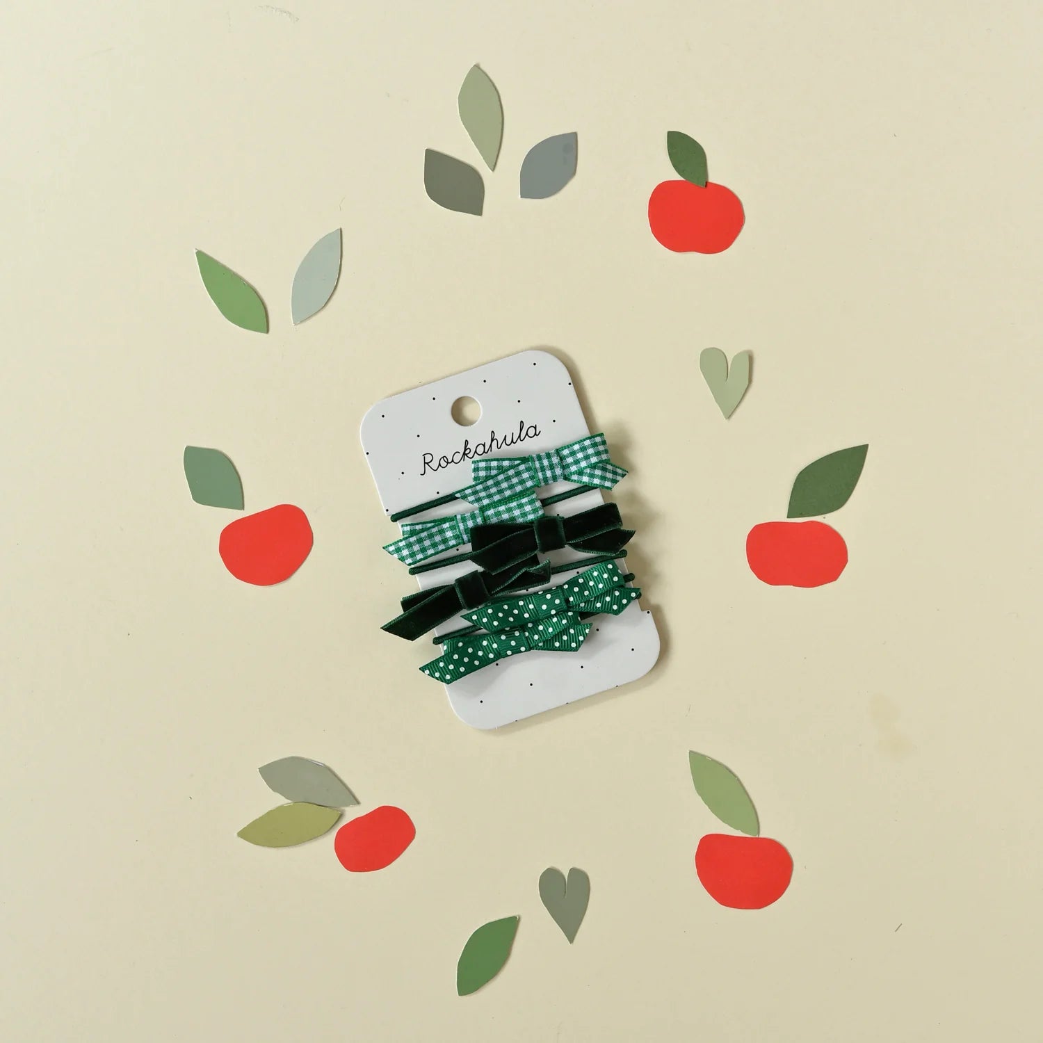 ROCKAHULA KIDS SCHOOL BOW PONY SET: GREEN