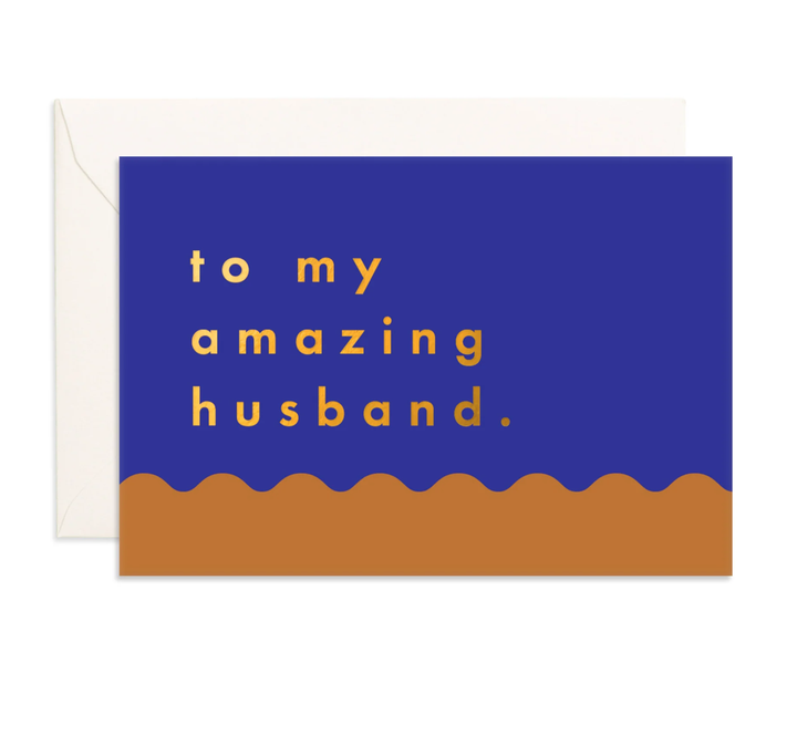 FOX &amp; FALLOW AMAZING HUSBAND RIPPLE MINI CARD