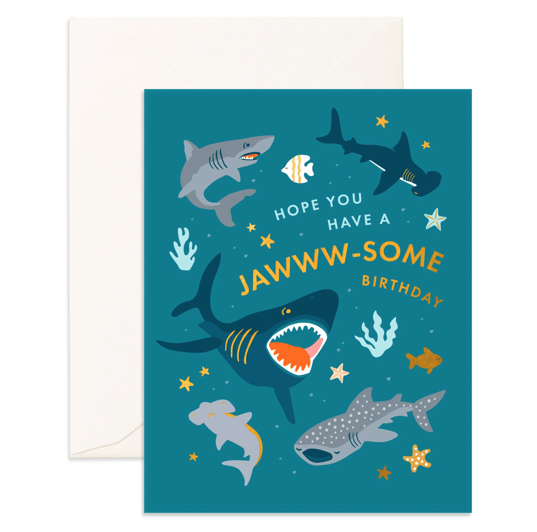 FOX & FALLOW JAWW-SOME BIRTHDAY CARD