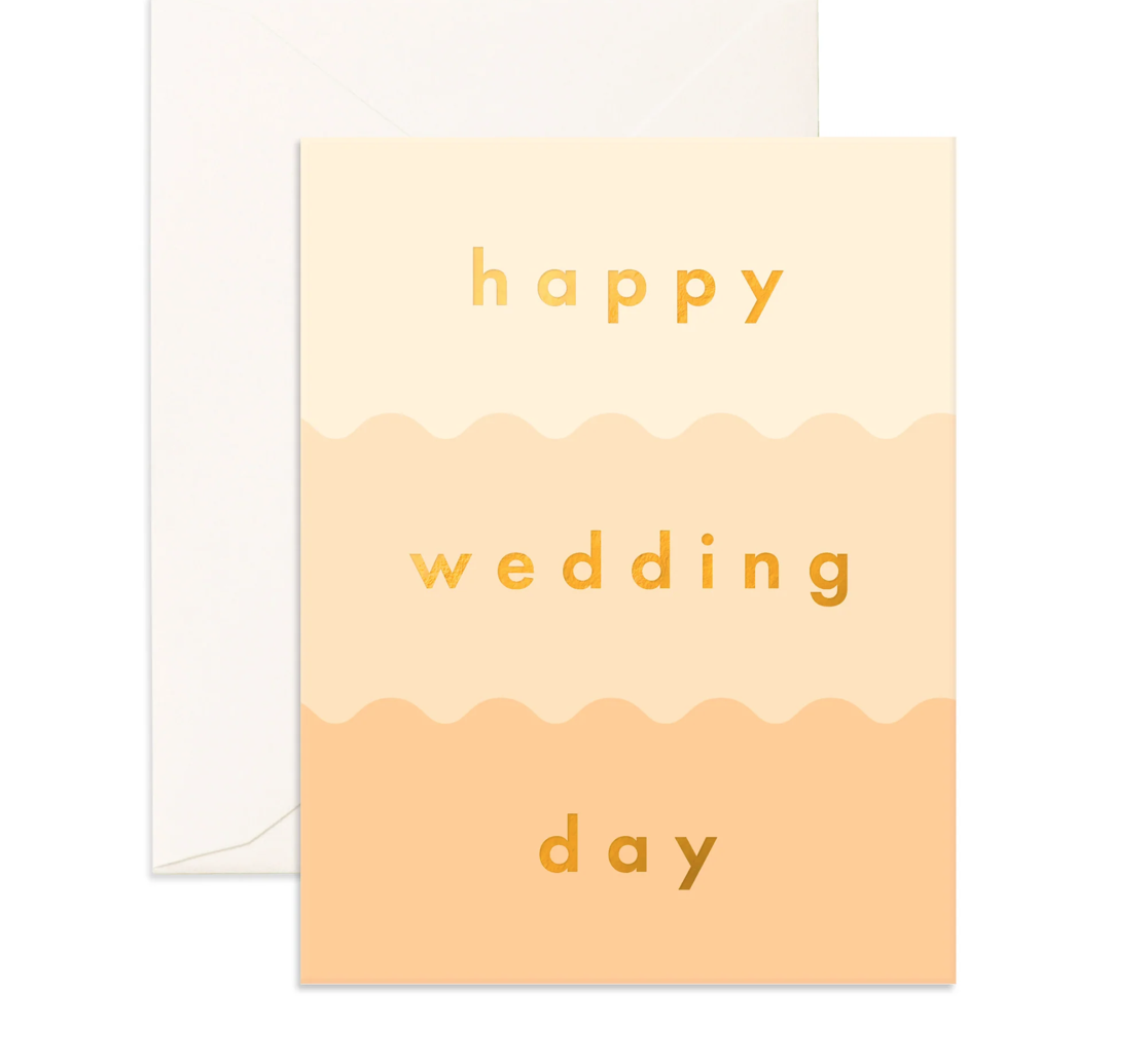 FOX & FALLOW WEDDING DAY LAYER CAKE CARD