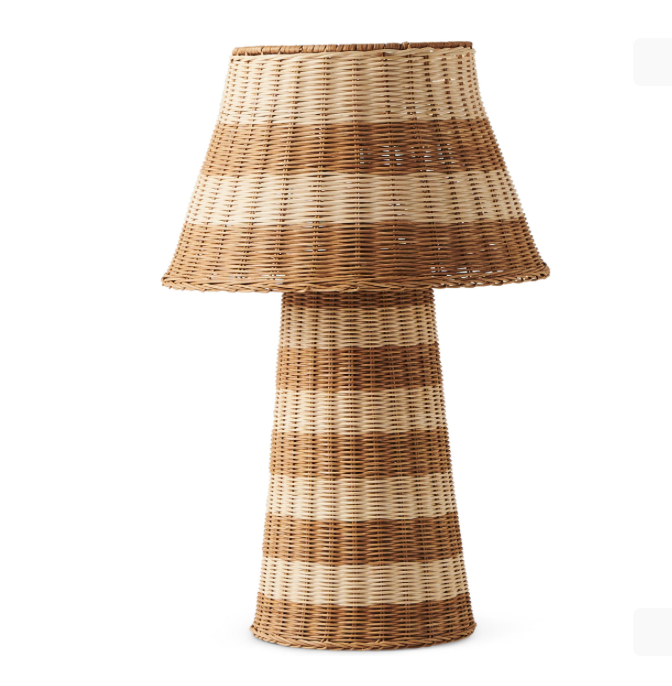 KIP & CO SOMBRERO RATTAN LAMP