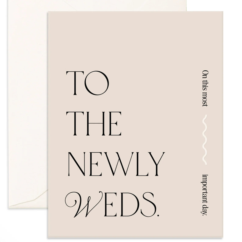 FOX & FALLOW NEWLYWEDS BISOU CARD