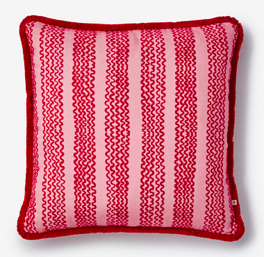 BONNIE AND NEIL MINI WAVE CUSHION: PINK/60CM