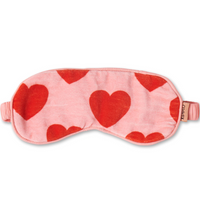 KIP & CO BON BON VELVET EYE MASK: SWEETHEART