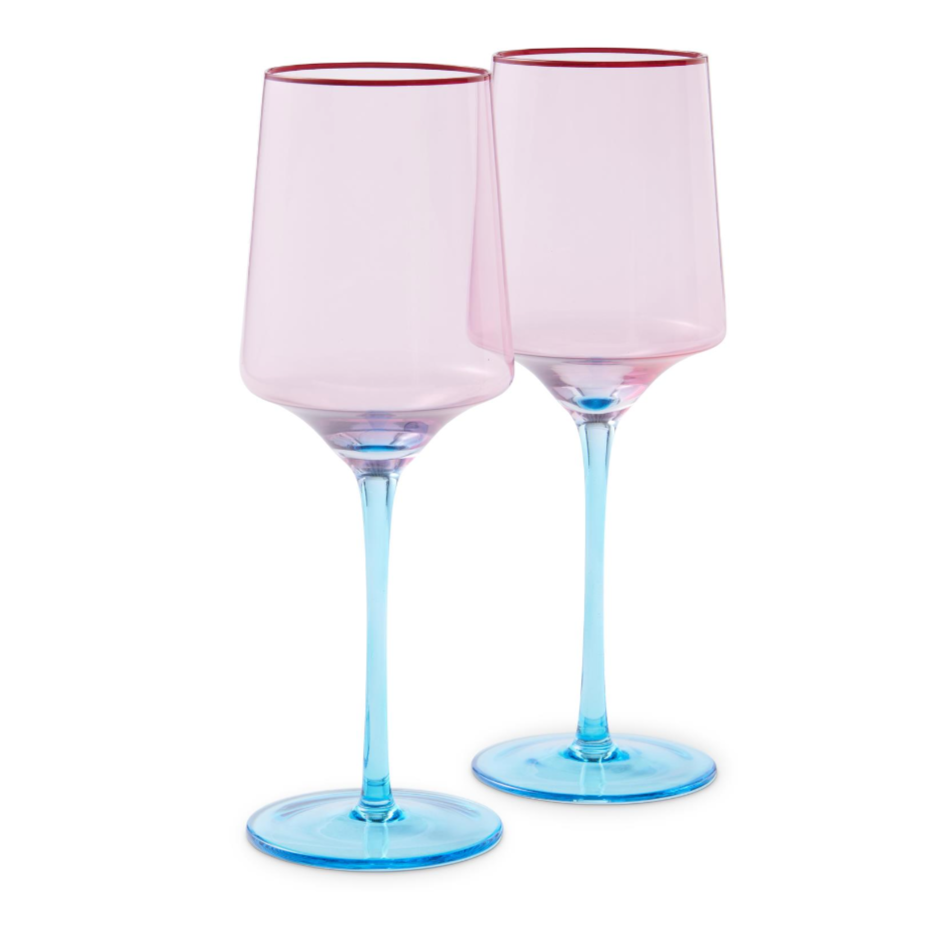 KIP & CO ROSE WITH A TWIST VINO GLASS: 2PC
