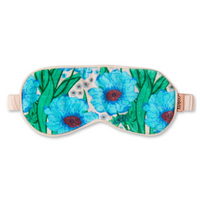 KIP & CO BON BON VELVET EYE MASK: TUMBLING FLOWERS