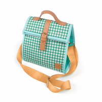 THE SOMEWHERE CO MARSEILLE LUNCH SATCHEL WITH SHOULDER STRAP