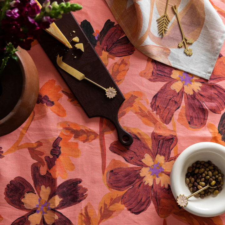 BONNIE AND NEIL TABLECLOTH: COSMOS PINK