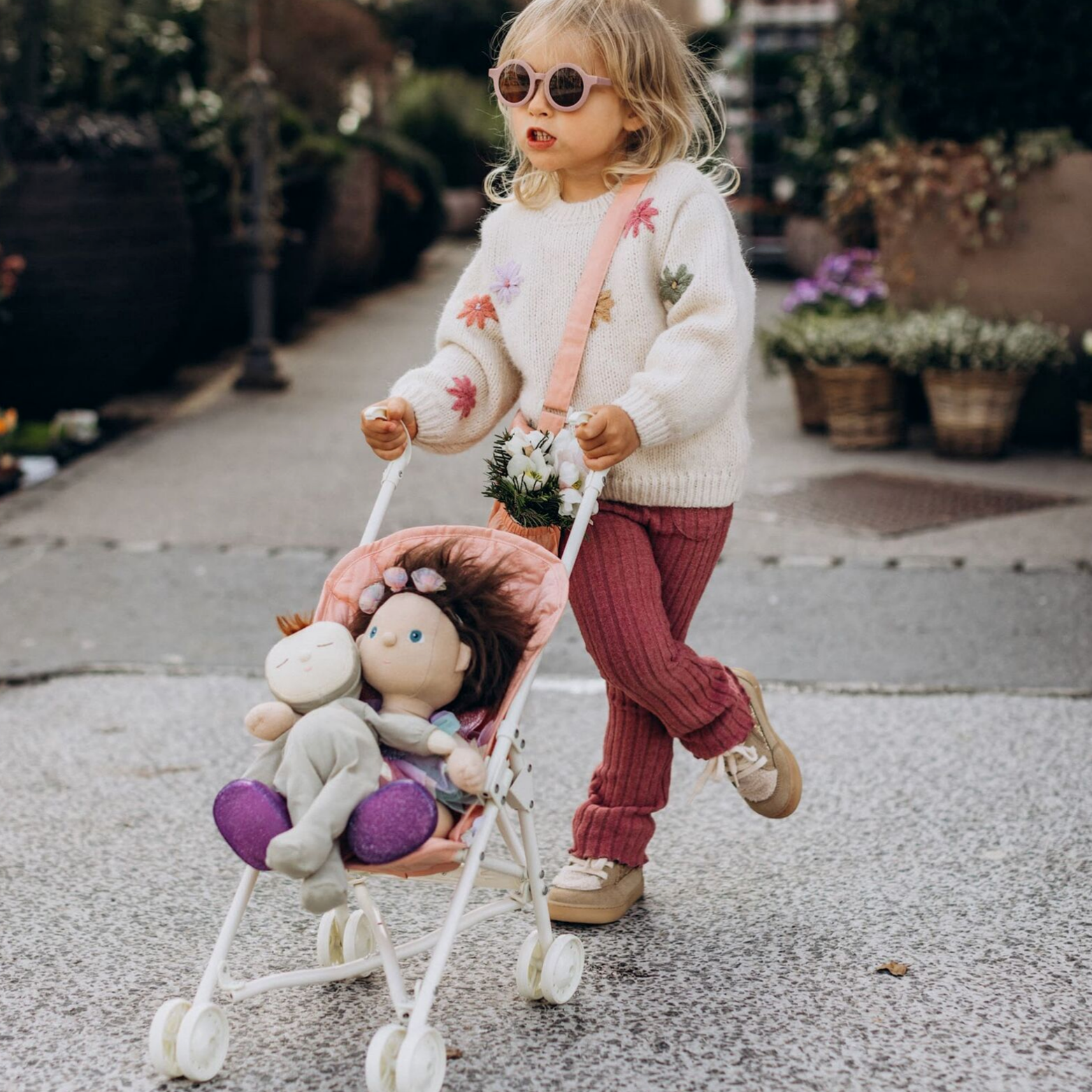 OLLI ELLA SOLLIE STROLLER: ROSE