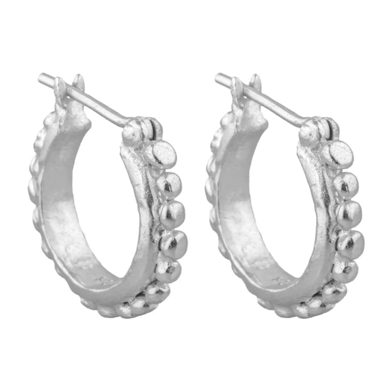 CLEOPATRA'S BLING ANGELICA HOOPS: SILVER