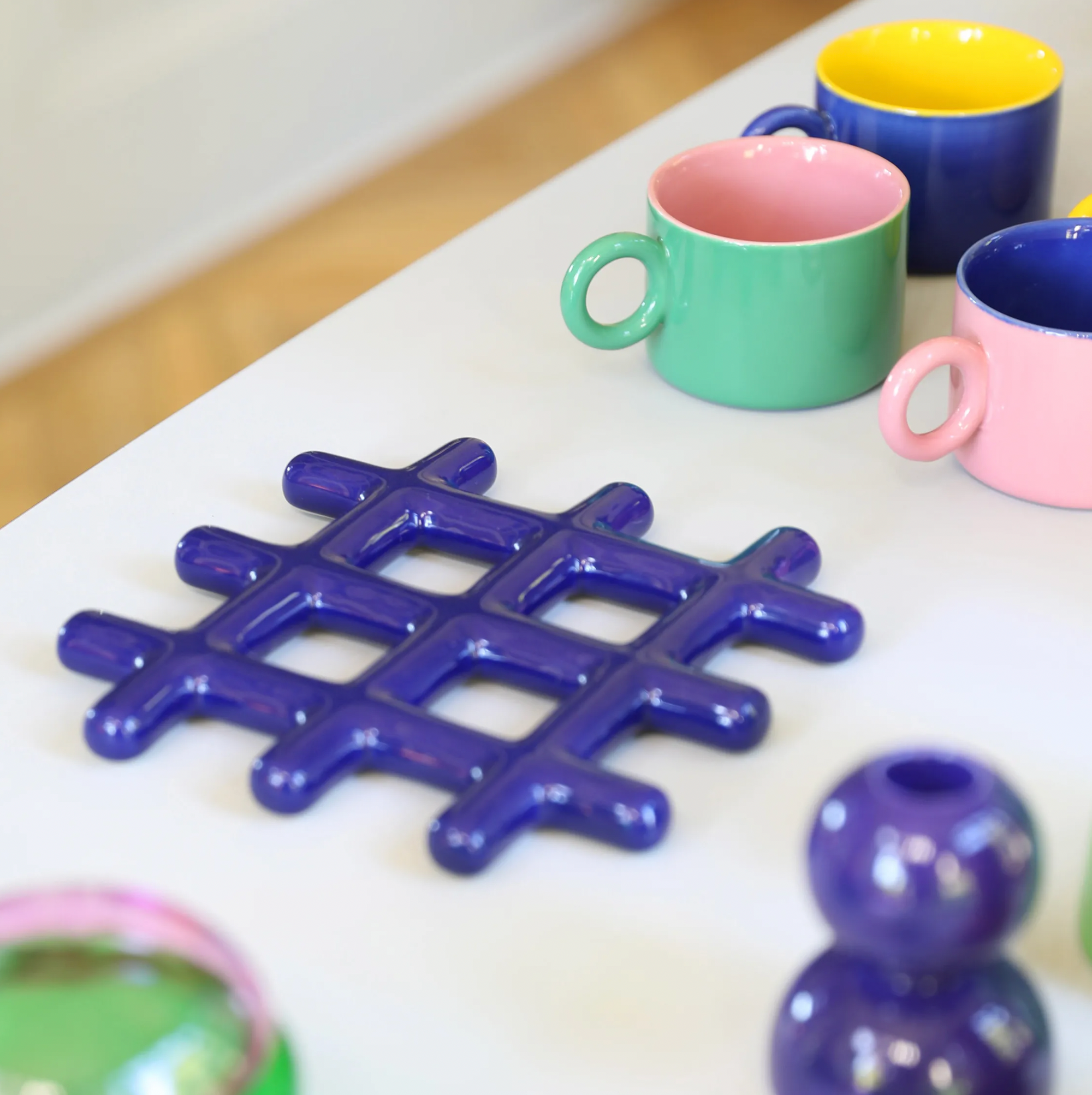 KLEVERING TRIVET GRID: BLUE