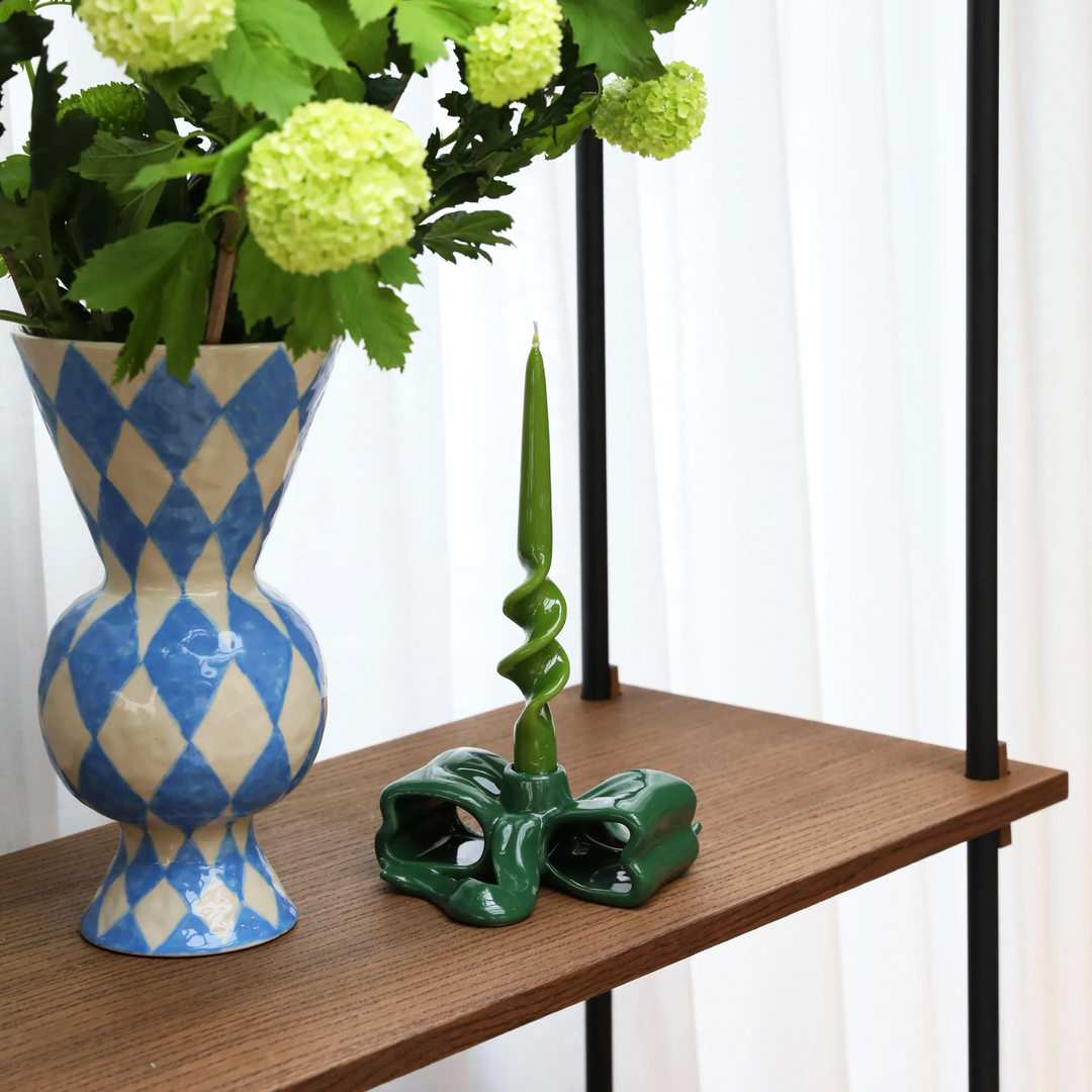 KLEVERING RHOMBIC VASE: BLUE