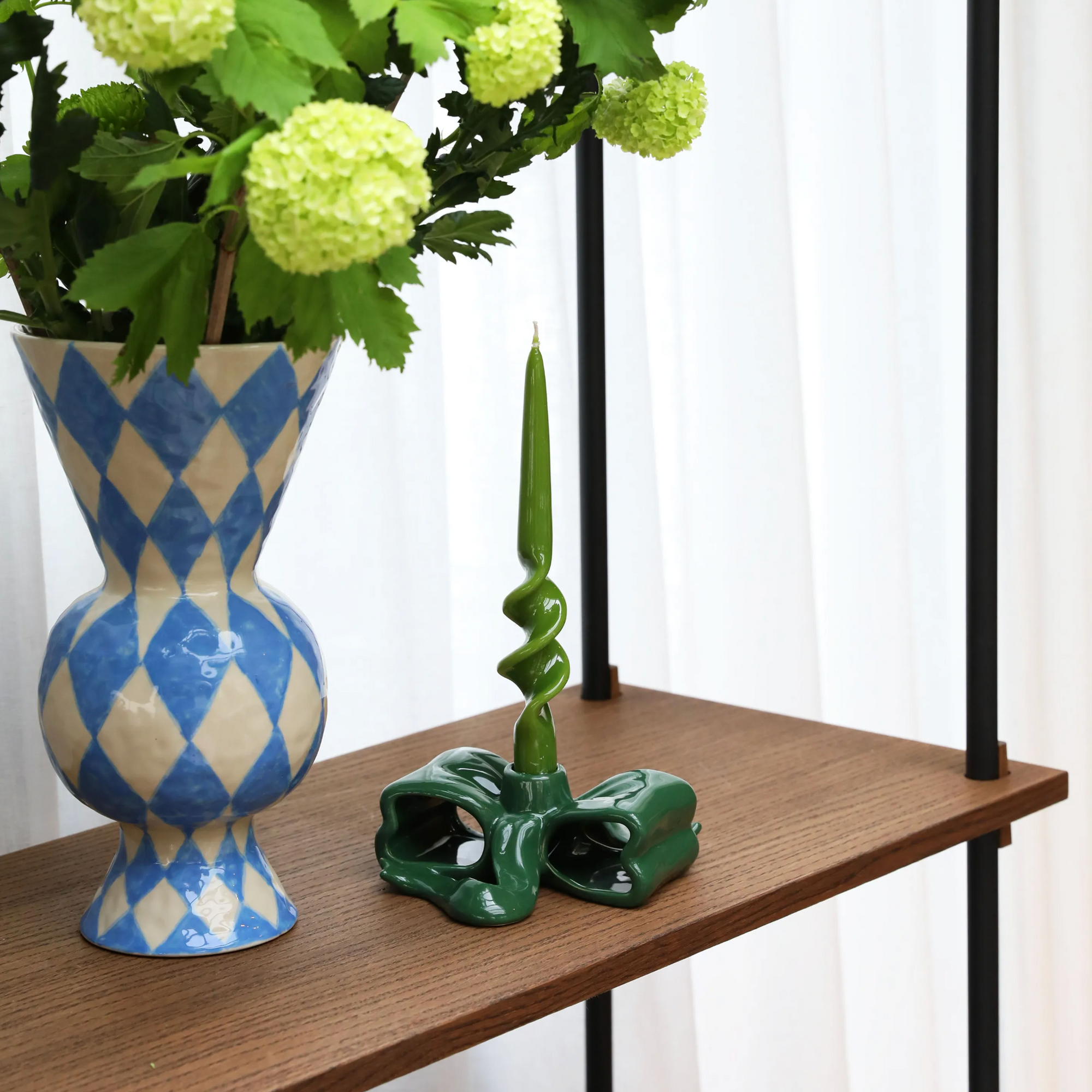 KLEVERING RHOMBIC VASE: BLUE