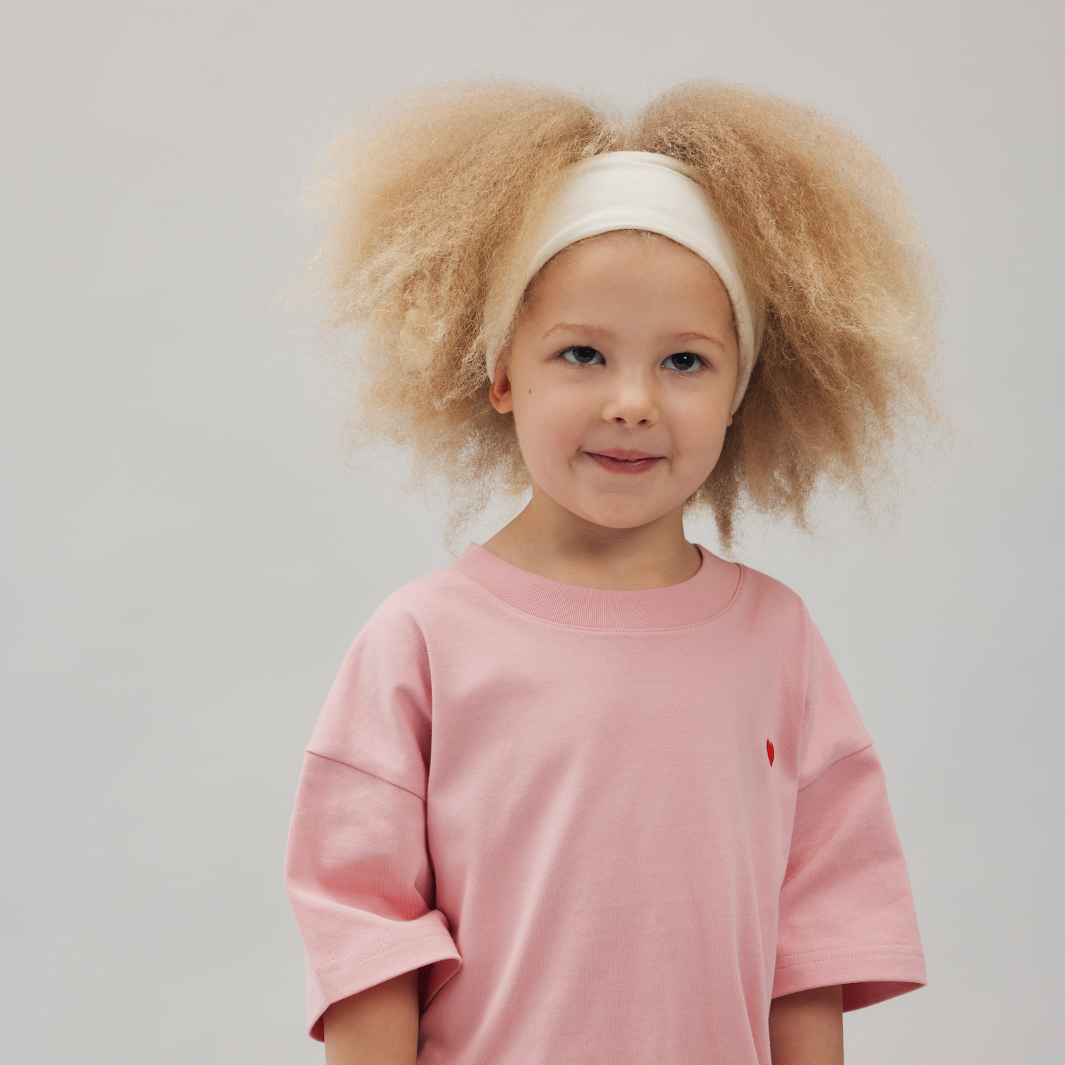 SONNIE HEART TEE: SHELL PINK