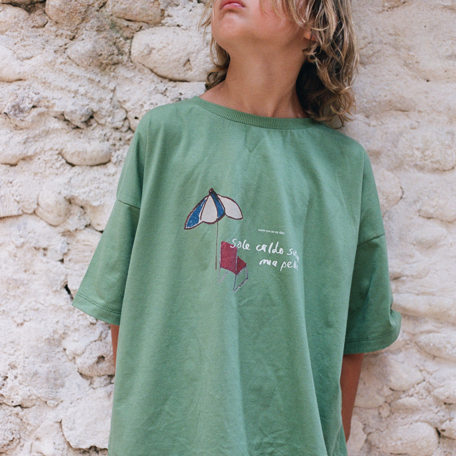 ILLOURA THE LABEL WARM SUN TEE: HUNTER