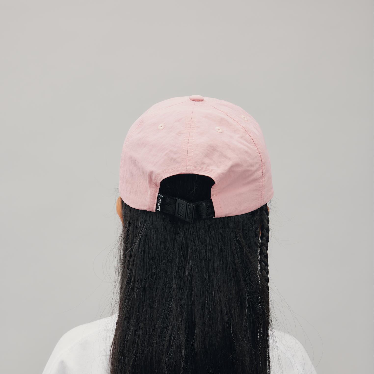SONNIE NYLON HEART CAP: SHELL PINK