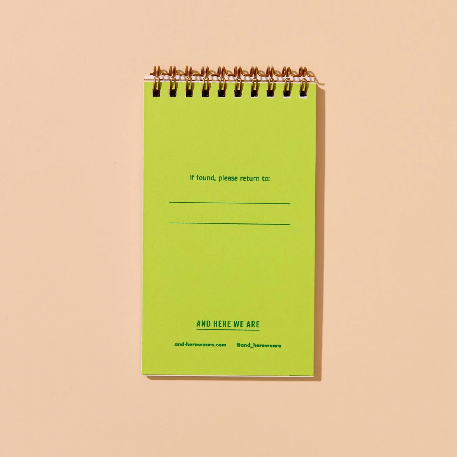 AND HERE WE ARE BLUEBERRY POCKET-SIZE SPIRAL NOTEBOOK