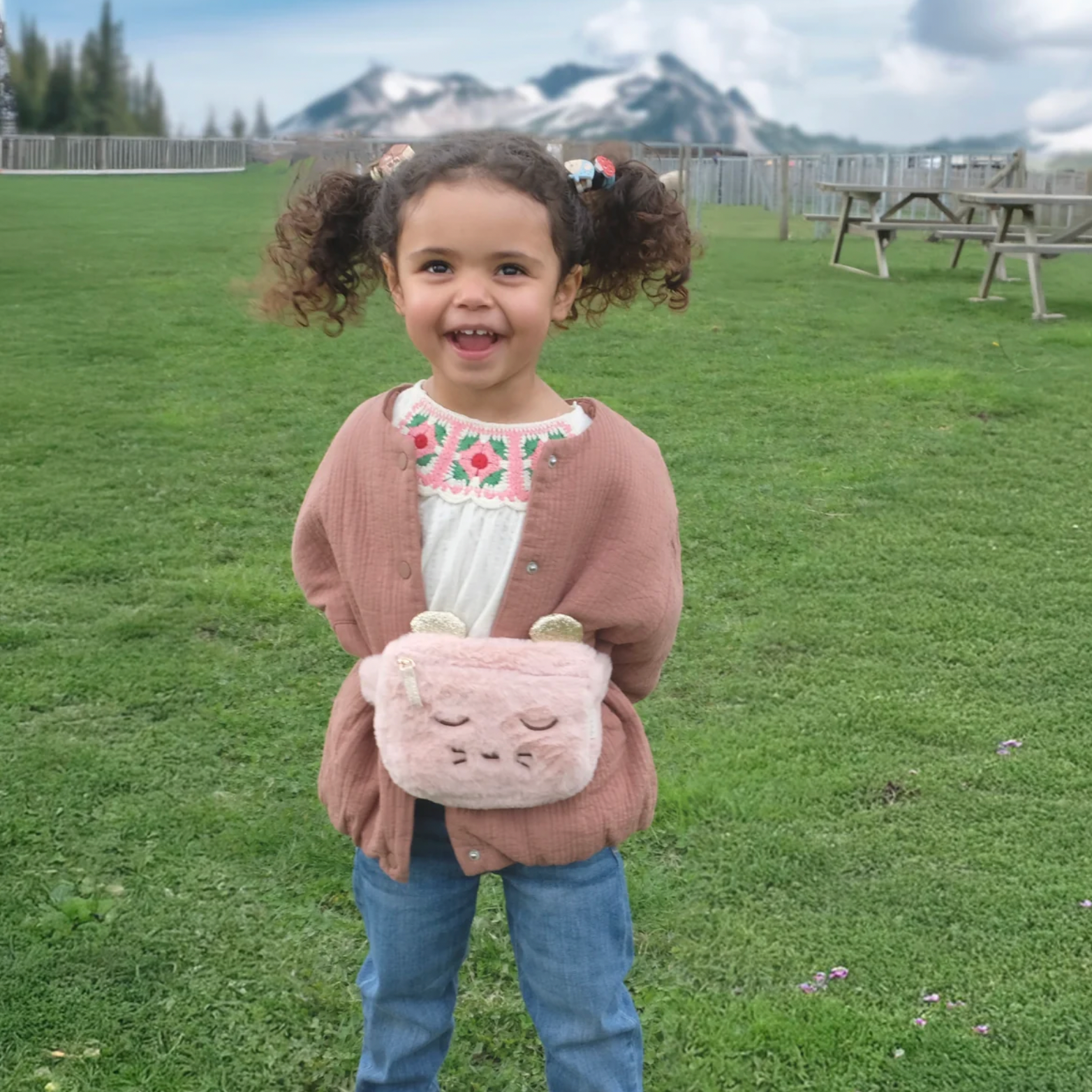 ROCKAHULA KIDS FLUFFY BUM BAG: MILLIE MOUSE