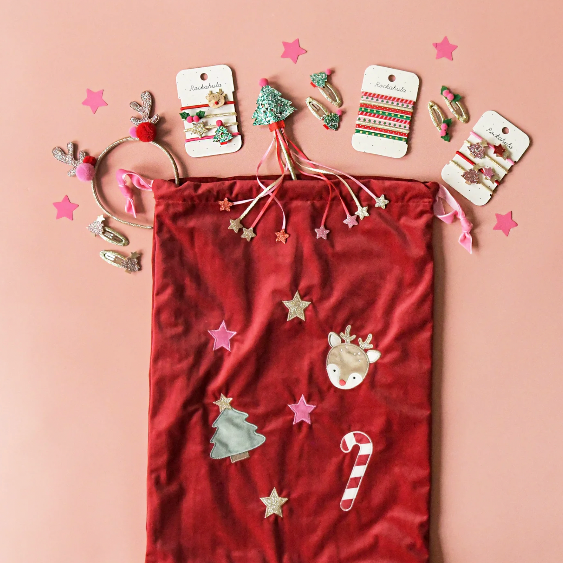 ROCKAHULA KIDS JOLLY CHRISTMAS ELASTIC PONIES