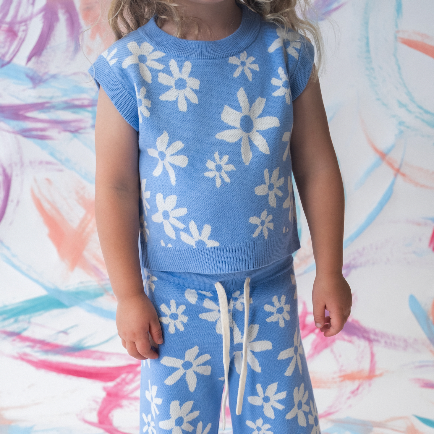 GROWN ORGANIC WILD FLOWER KNIT VEST