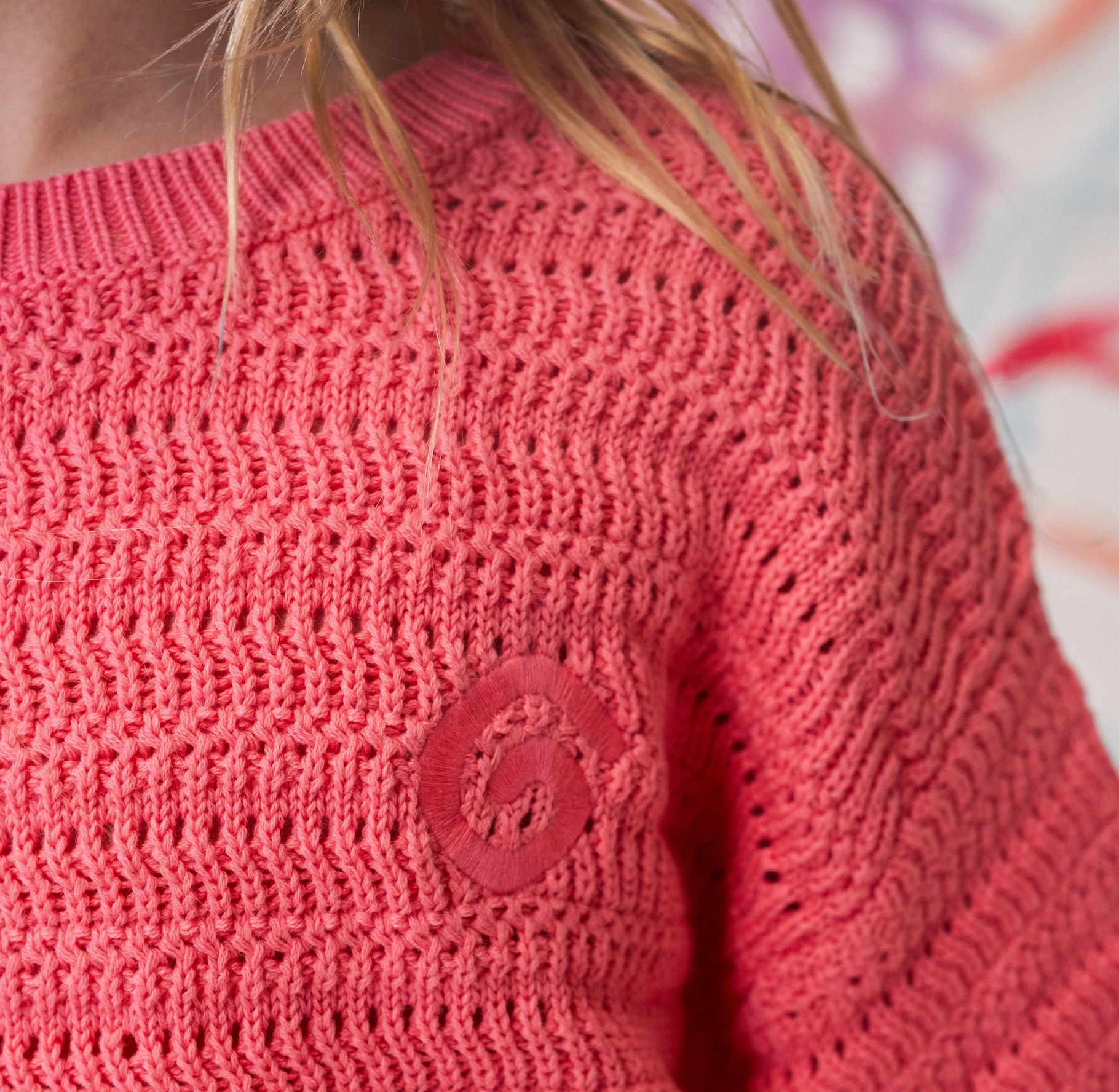 GROWN ORGANIC HEAVY KNIT TEE: BRIGHT SORBET