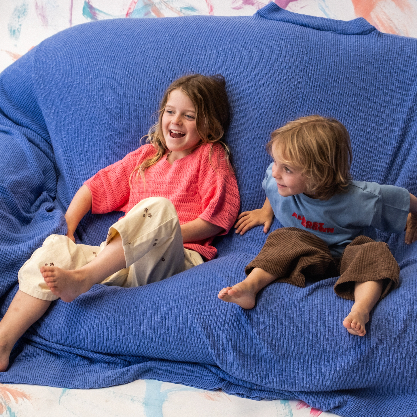 GROWN ORGANIC HEAVY KNIT TEE: BRIGHT SORBET