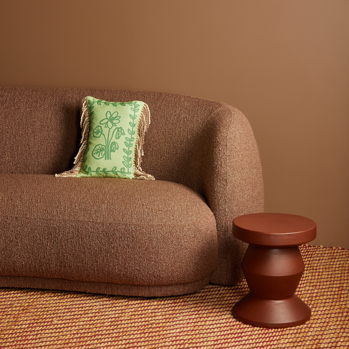 BONNIE AND NEIL PETRA CUSHION: GREEN/ 40X30CM