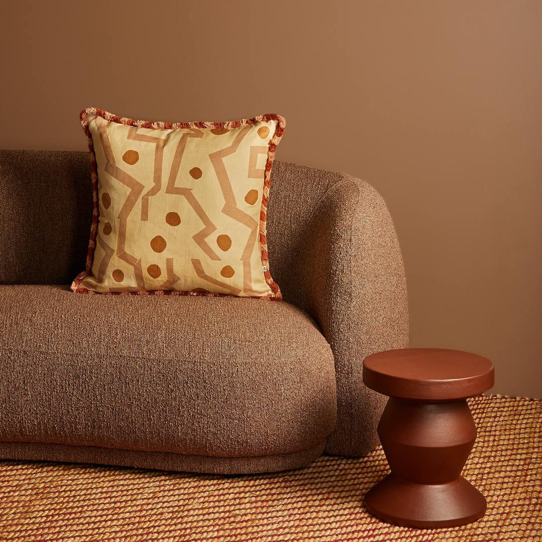 BONNIE AND NEIL MEMPHIS CUSHION: WHEAT/ 60CM