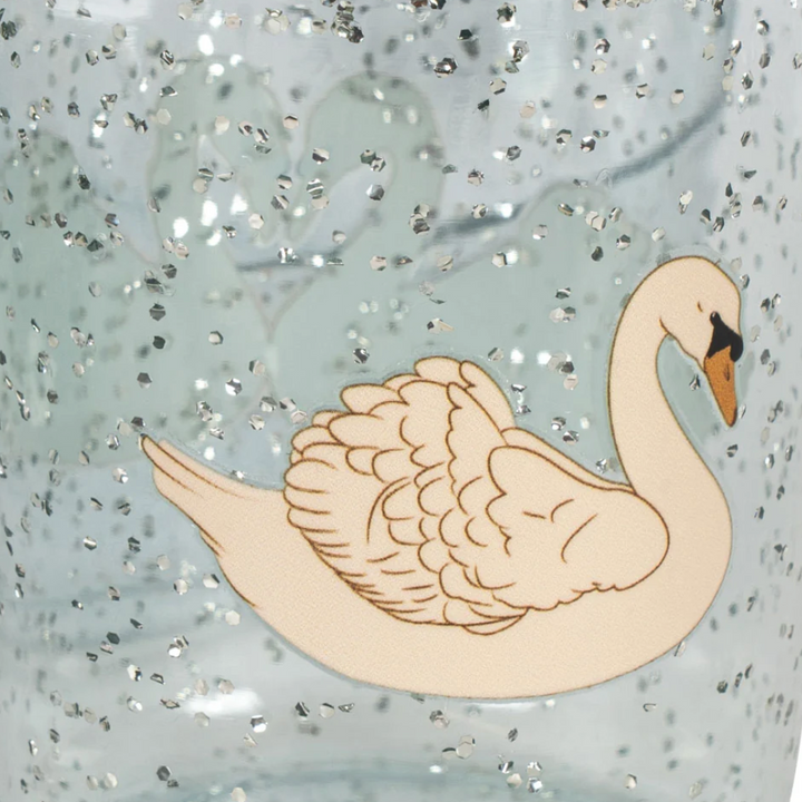 Konges Sløjd Sparkly Dinner Set: Swan Blue