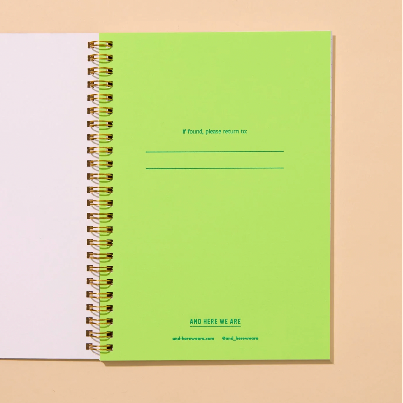 AND HERE WE ARE STRAWBERRY A5 SPIRAL NOTEBOOK