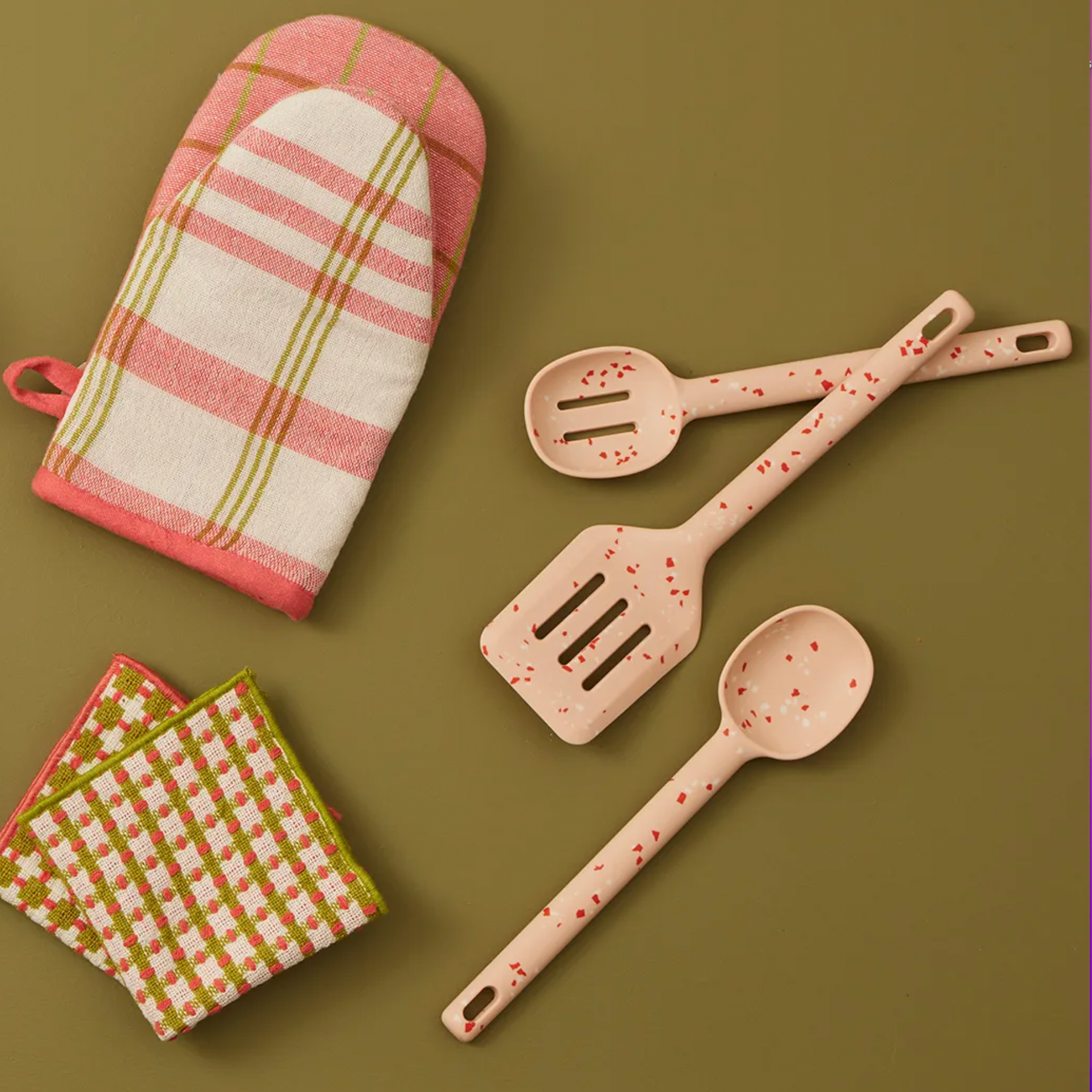 GEM SILICONE KITCHEN UTENSIL 4PC SET: NUDE