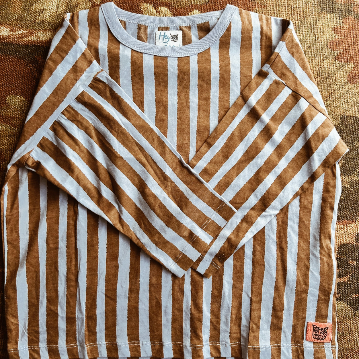 HEY TIGER STUDIOS TOMMY TEE: SPICE STRIPE