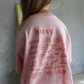 LENN LABEL BUSY TEE: SUNSET