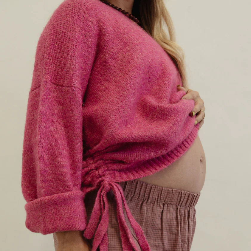 BY BILLIE ISABEL TIE SIDE KNIT: WATERMELON