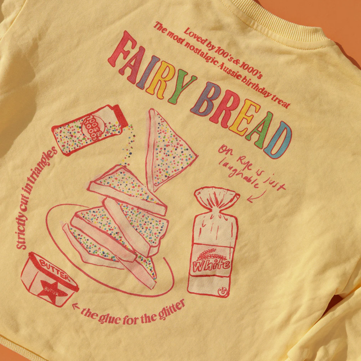 SMALL SWIM CLUB FAIRY BREAD ON BUTTER PULLLOVER