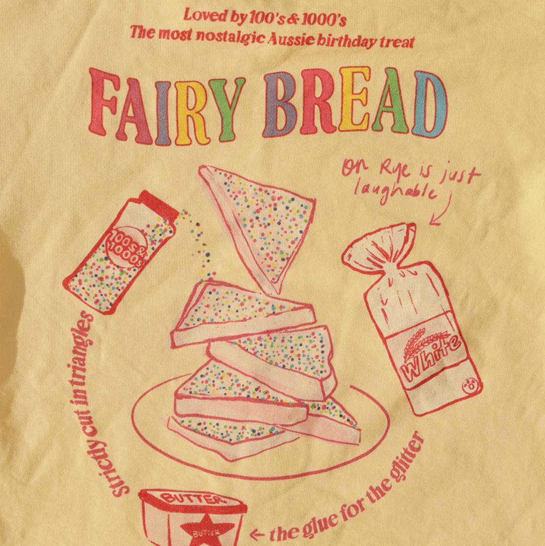 SMALL SWIM CLUB FAIRY BREAD ON BUTTER PULLLOVER