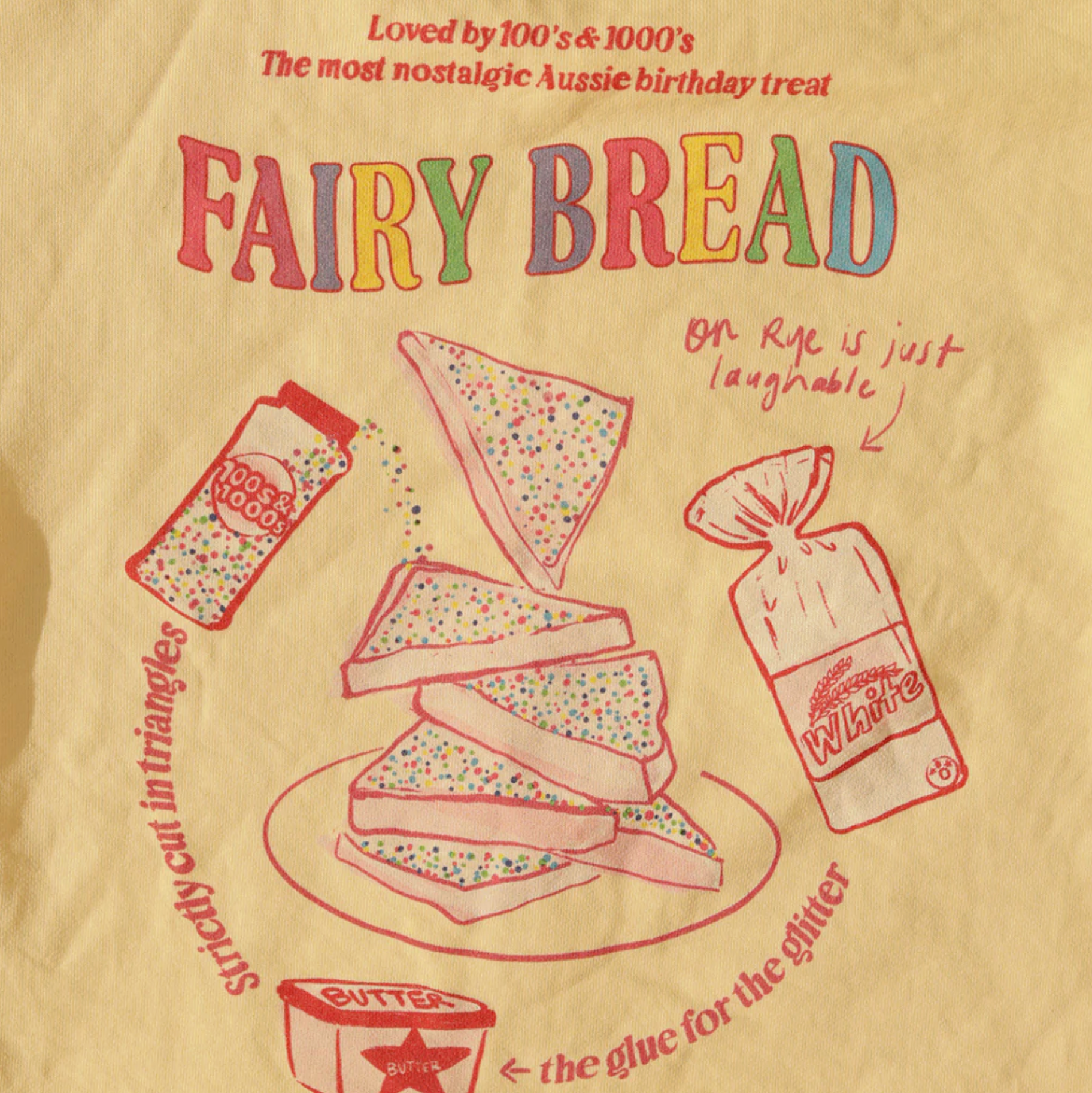 SMALL SWIM CLUB FAIRY BREAD ON BUTTER PULLLOVER