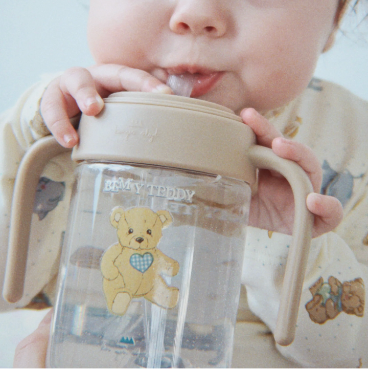 KONGES SLOJD BOTTLE WITH HANDLE: TEDDY