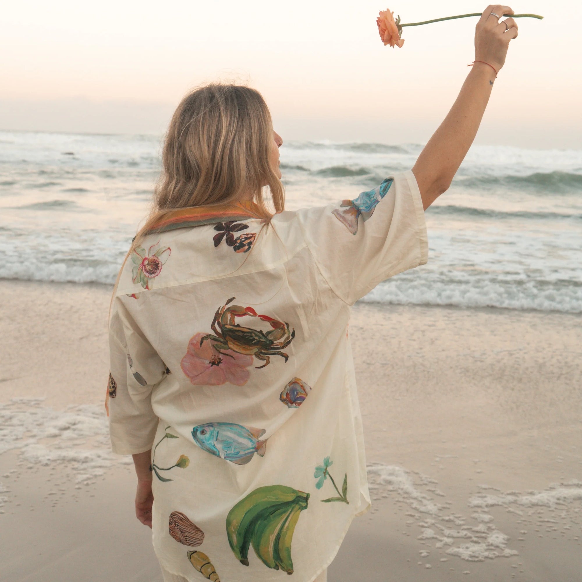 WF X ANNIE EVERINGHAM OVER SWIM SHIRT: SEASIDE