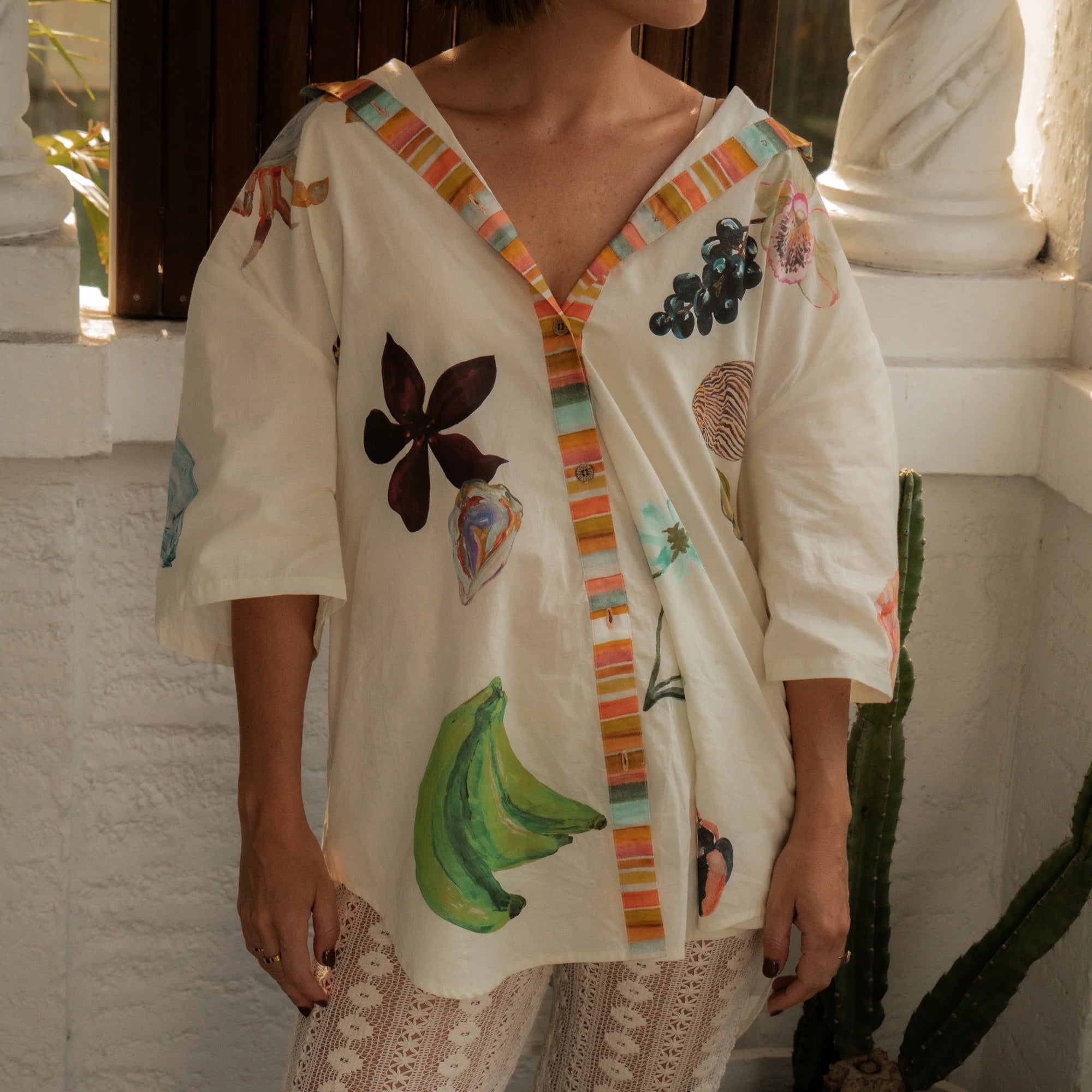 WF X ANNIE EVERINGHAM OVER SWIM SHIRT: SEASIDE
